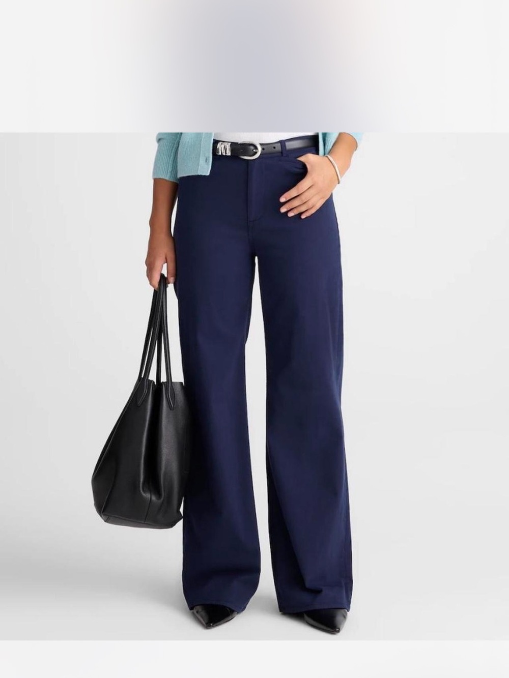 Wide-Leg Women's Jeans in Navy